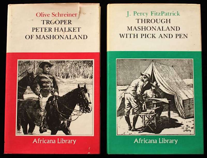 1) Through Mashonaland by J.P. Fitzpatrick  2) Trooper Peter Halket of Mashonaland - Olive Schreiner