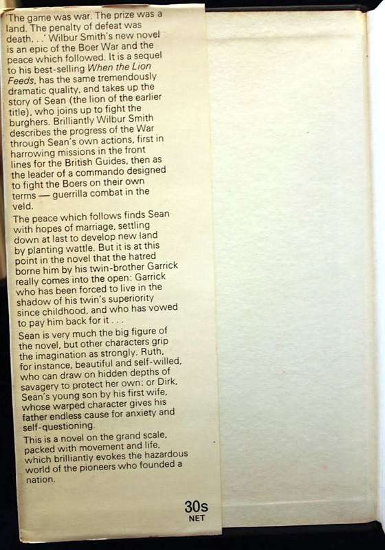 THE SOUND OF THUNDER by Wilbur Smith - First Edition (1966)