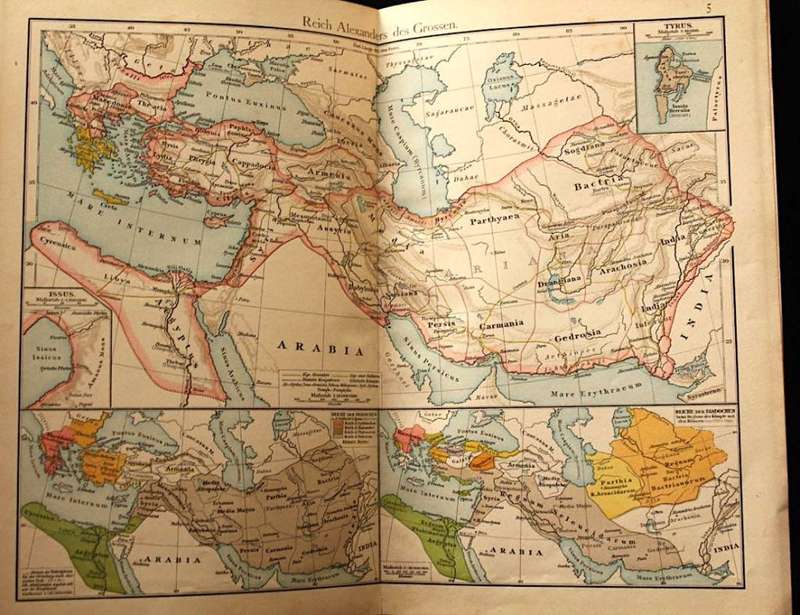 F.W. Putzger`s HISTORICAL SCHOOL ATLAS FOR ANCIENT, MEDIEVAL AND MODERN HISTORY (1892)