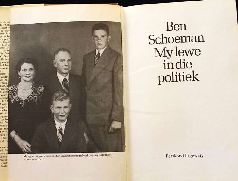 MY LEWE IN DIE POLITIEK deur Ben Schoeman