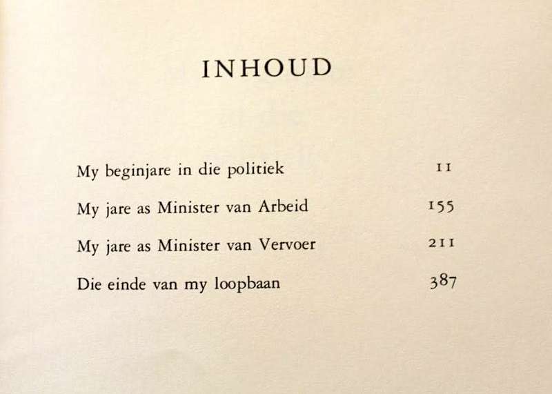 MY LEWE IN DIE POLITIEK deur Ben Schoeman