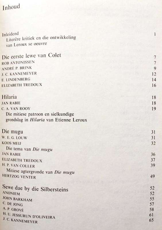 DIE OOG VAN DIE SON - Beskouings oor Boeke en Werk van Etienne Leroux