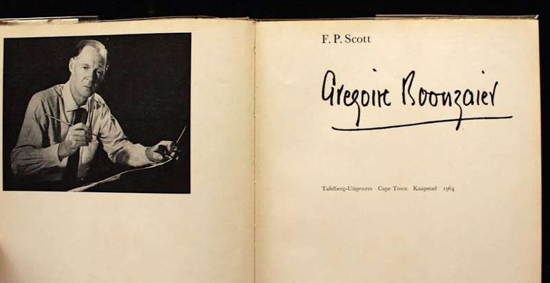 GREGOIRE BOONZAIER by F. P. SCOTT (1964)