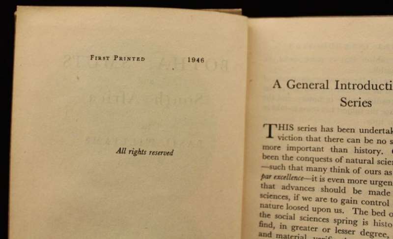 BOTHA, SMUTS AND SOUTH AFRICA by A. F. Basil Williams (1st & 2nd editions, 1946 & 1948)