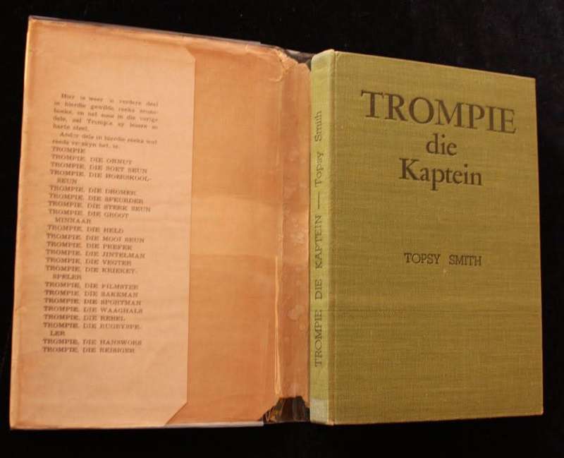 TROMPIE DIE KAPTEIN - TOPSY SMITH - 1956 (EERSTE UITGAAF MET ORIGINAL STOFJAS)