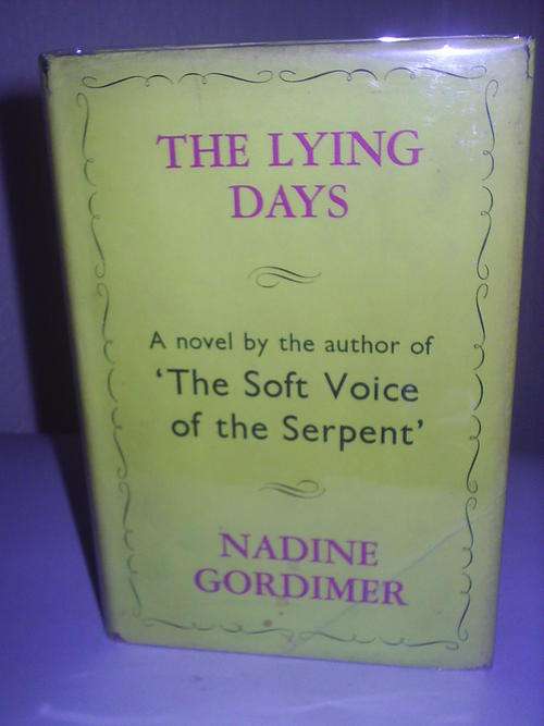 The Lying Days by Nadine Gordimer -First Edition of Nobel laureate's third book