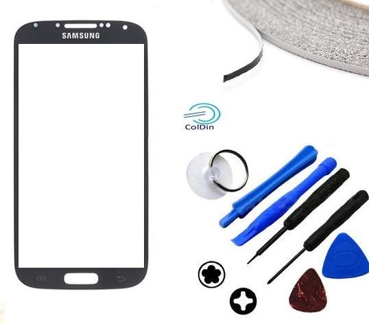 Blue : Samsung Galaxy S4 SIV S 4 S IV i9500 Glass Digitizer Lens