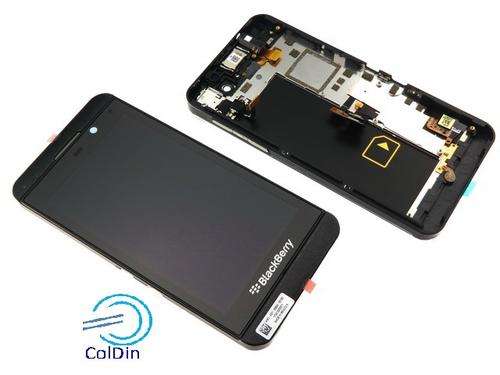 Blackberry Z10 3G, LCD Display &Touch Screen Digitizer Assembly + Middle Frame Black