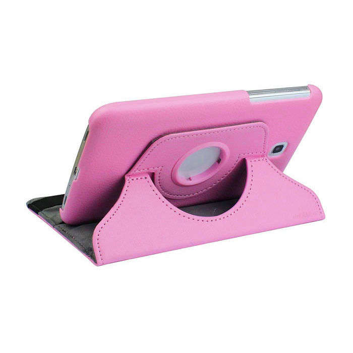 Pink Rotating Case SAMSUNG T211 P3200 P3210 Galaxy Tab 3 7.0 Pouch