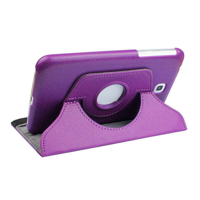 Purple: Rotating Case SAMSUNG T211 P3200 P3210 Galaxy Tab 3 7.0 Pouch