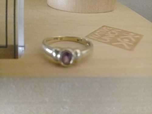 Beautiful Amethyst 9 Caret gold ring
