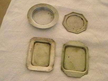 4 ASHTRAYS - VERY OLD