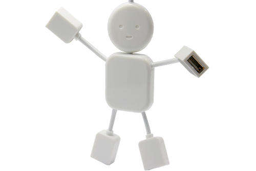4-Port USB2.0 Hub man shape