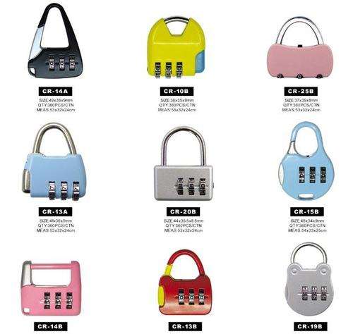Resettable combination padlock - 3 Digit