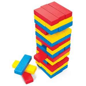 48pc Topple tower - Coloured