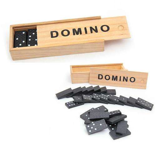Domino - in wooden box