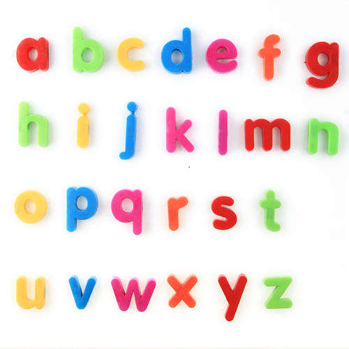 Magnetic Fridge small alphabet - Assorted colours (Courier option)