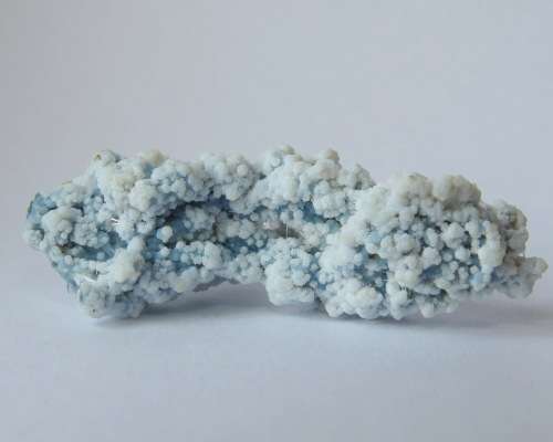 Blue Chalcedony Pseudostalactite & Mordenite - India - Crystal Mineral Specimen