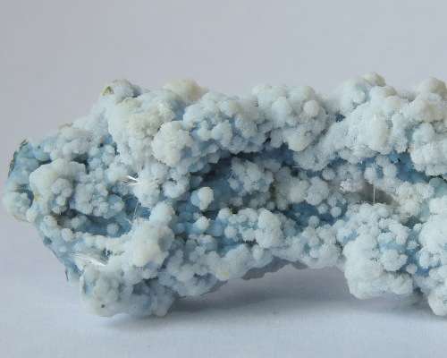 Blue Chalcedony Pseudostalactite & Mordenite - India - Crystal Mineral Specimen