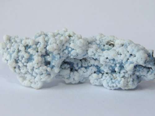 Blue Chalcedony Pseudostalactite & Mordenite - India - Crystal Mineral Specimen