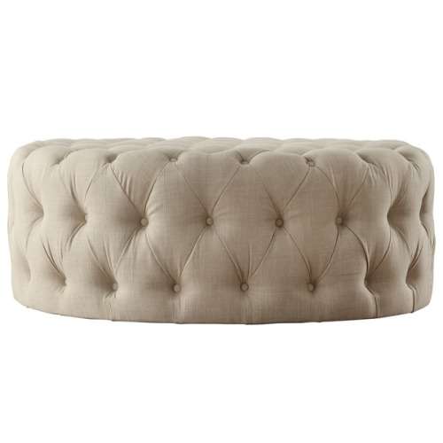 Baxton Studio Tufted-Ottoman