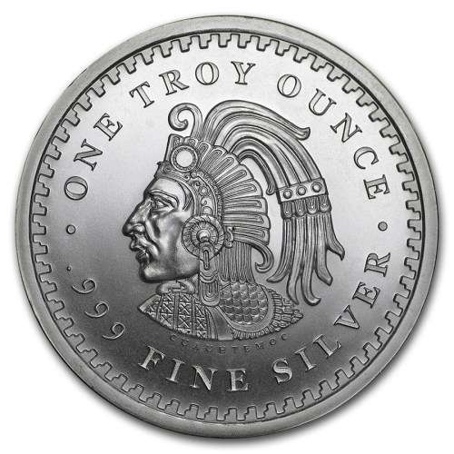1 oz Silver Round - Aztec Calendar