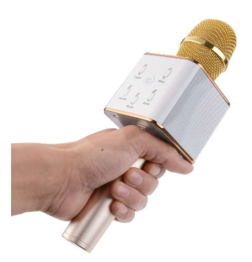 Q7-2 Wireless Bluetooth Microphone KTV Karaoke Stereo USB Player Audio Speaker