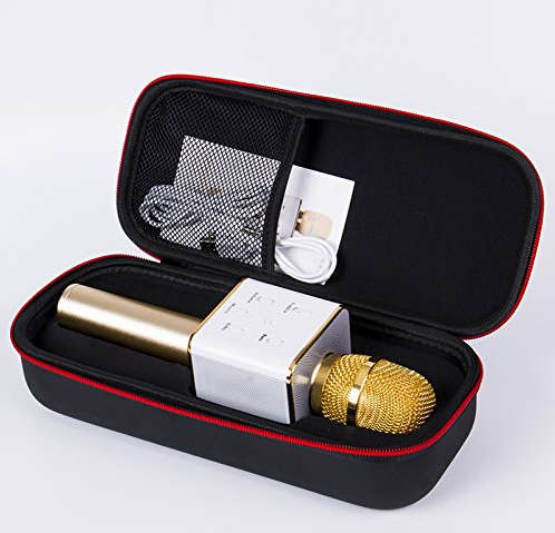 Q7-2 Wireless Bluetooth Microphone KTV Karaoke Stereo USB Player Audio Speaker