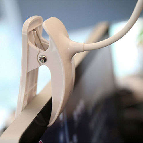 Touch Sensor 14LED Clip-On Desk Table Dimmable Reading Light Lamp K