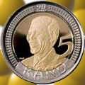 Madiba / Mandela 90 th Birthday R5 Coins - Encapsulated in imported capsules