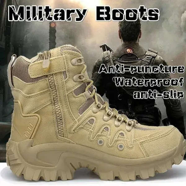 Men`s Tactical Boots Special Forces Combat Boots Breathable Military Boots Desert Boots Outdoor Hiki