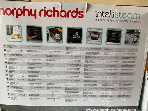 Morphy Richards Food Steamer Digital Stainless Steel 1600W `Intelli Steam` - BRAND NEW!!