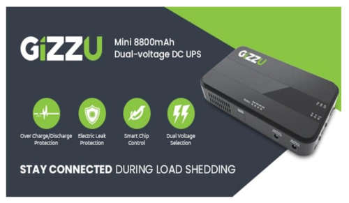 Gizzu 8800mAh Mini UPS Dual DC (BRAND NEW!)