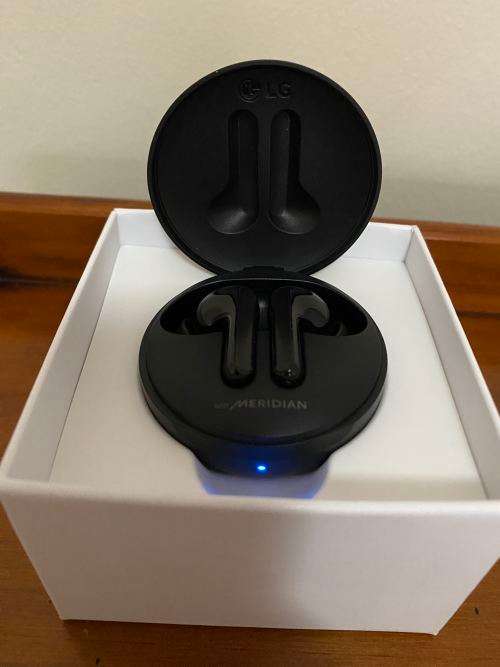 LG TONE FREE FN4 WIRELESS EARBUDS WITH MERIDIAN AUDIO - BLACK (Excellent Condition!)