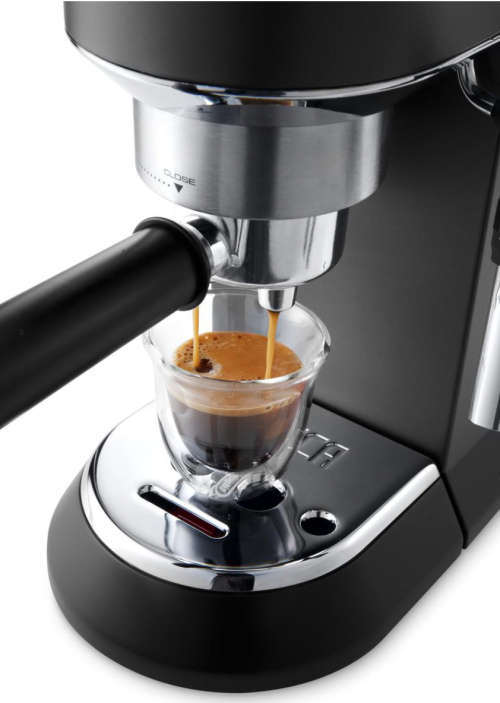 DeLonghi Dedica Style Pump Espresso Coffee Machine - Black (NEW OPEN-BOX ITEM)