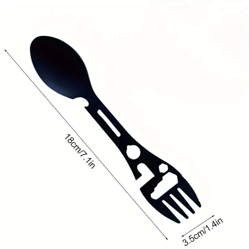 10-In-1 Stainless Steel Tactical Spork 2x Pack