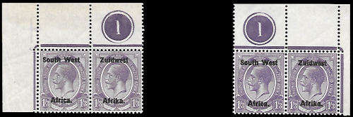 1923 Kings Heads (Type III, Bold Overprint), 1/3 Violet, CV R 9,000.00