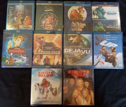 Xmas SPECIAL, 10 x Brand New, Still Sealed, Original, Blu Ray Collection Incl 3D's