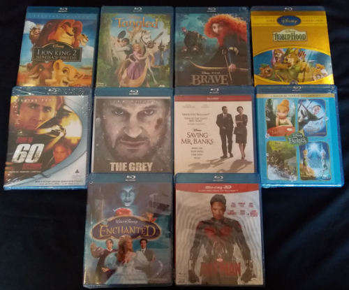 Xmas SPECIAL, 10 x Brand New, Still Sealed, Original, Blu Ray Collection Incl 3D's