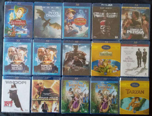 45 x Brand New, Still Sealed, Original, Blu Ray Collection Incl 3D's, Total Retail nearly R 8,000.00
