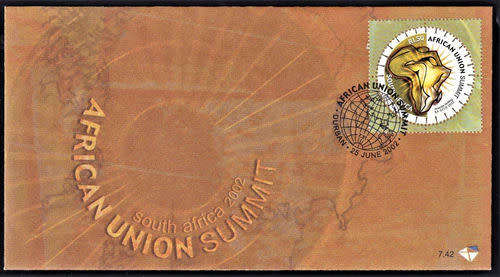 RSA 2002 FDC 7.42 AFRICAN UNION SUMMIT