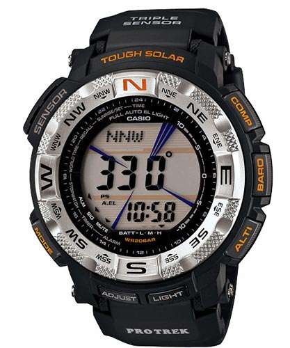 New Model CASIO PROTREK PRG260 3 Sensor Solar - Compass, Barometer, Altimeter, Thermometer!