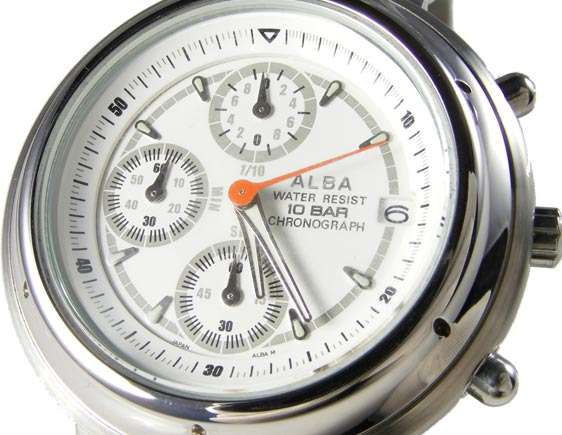 ALBA made by SEIKO Japan - 1/10sec gents sports CHRONO