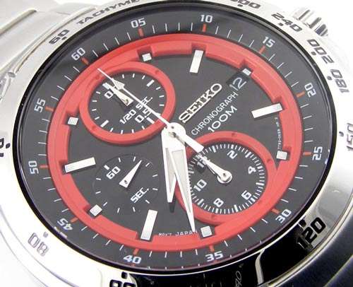 SEIKO Rare RED Tachyracer splitsec CHRONOgraph *R5999*
