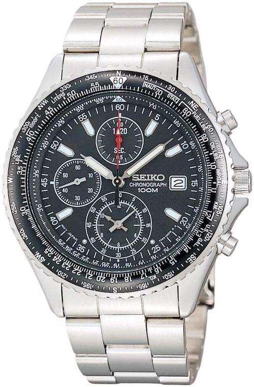 SEIKO aviator's FLIGHTMASTER Slide Rule Oyster Chronograph