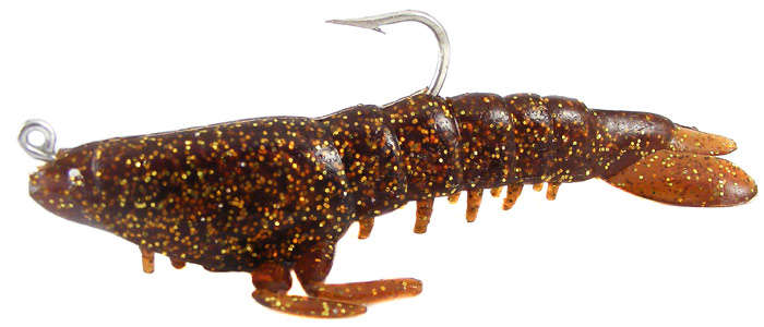 BERKLEY Power Bait Saltwater POWERSHRIMP Rootbeer Gold!