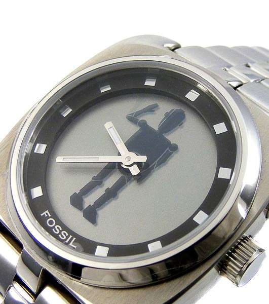 Collectible Fossil Big Tic Animated Robot Watch!