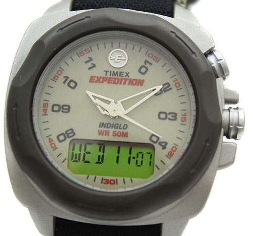 Timex Expedition Indiglo iControl Sports watch - black strap