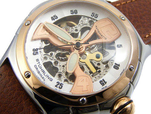 STUHRLING ORIGINAL 20 JEWEL AUTOMATIC SKELETON **US$795.00**