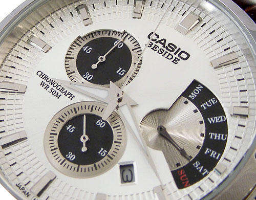 CASIO BESIDE Stylish Retrograde Day Date Chronograph